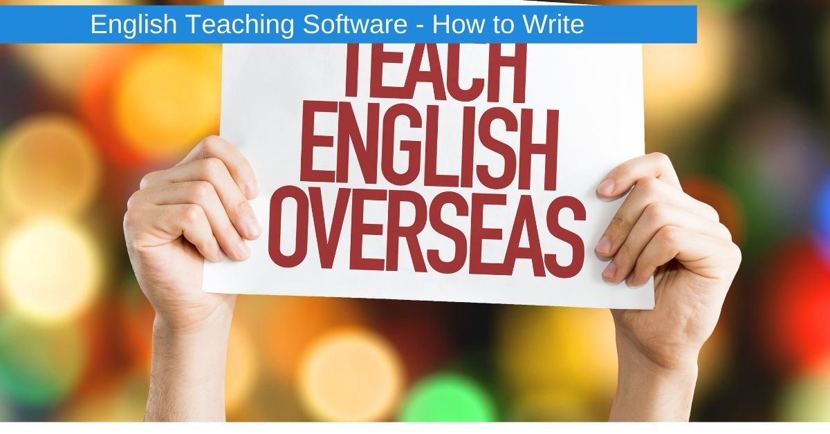 English Teaching Software – How to Write
